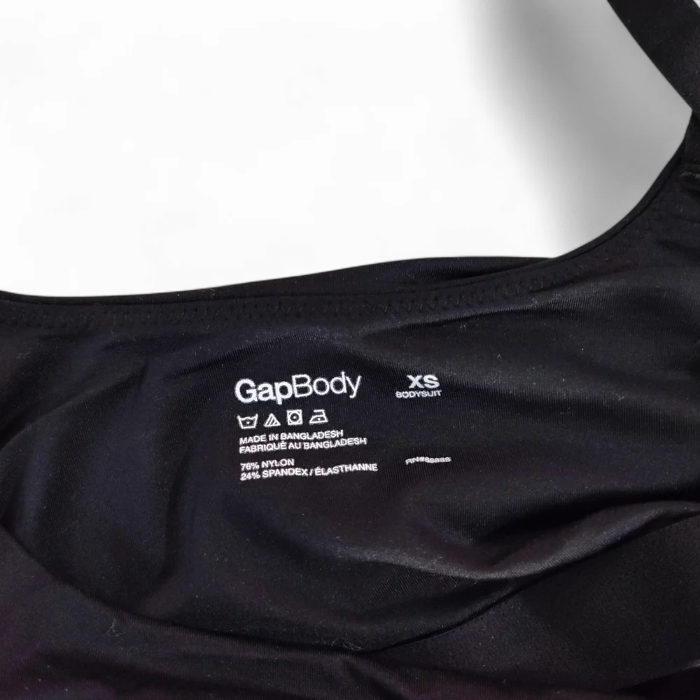 GAP Body Black Super Stretch Shortie Bodysuit Women's Size XS - Picture 6 of 9